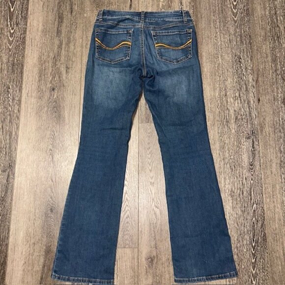 So Womens Jeans 7 Blue Boot Cut Low Rise Denim Pants Stretch 30x32 - Picture 4 of 5